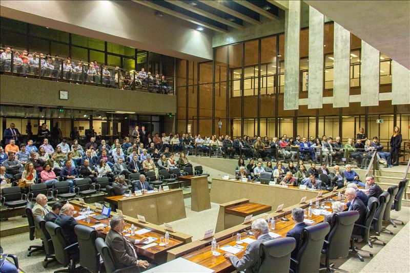 Com o Plenário do TCMSP lotado, mais de 250 pessoas participaram e outras tantas assistiram pelo YouTube.